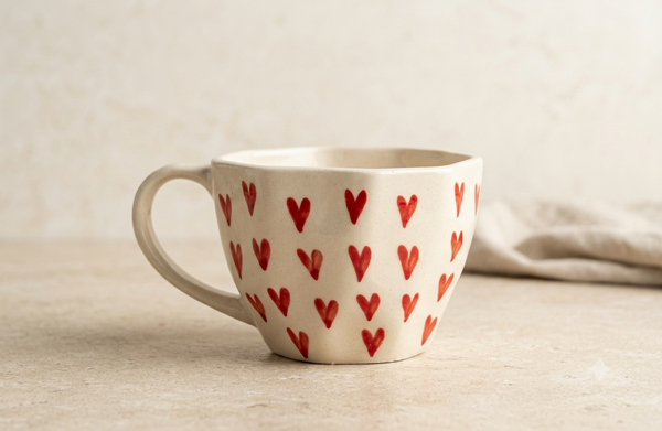 Red Heart Mug