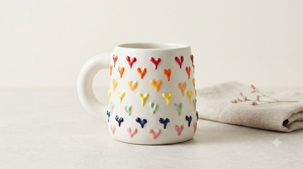 Multi Heart Mug